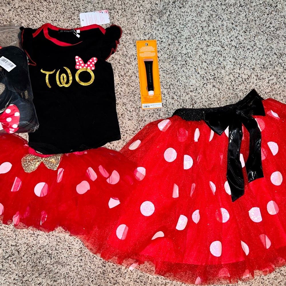 Halloween Costume- Mommy and Me Minnie Mouse Costume Set